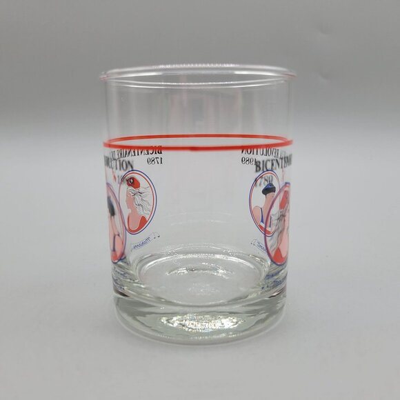 Cerve Bicentenaire De La Revolution 1789-1989 Blown Glasses Marianne Dumont - Picture 6 of 12